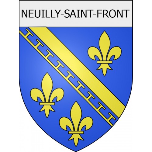 neuilly-saint-front 02 ville Stickers blason autocollant adhésif