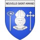 neuville-saint-amand 02 ville Stickers blason autocollant adhésif