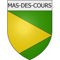 Mas-des-Cours 11 ville Stickers blason autocollant adhésif