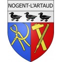 nogent-l-artaud 02 ville Stickers blason autocollant adhésif