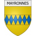 Mayronnes 11 ville Stickers blason autocollant adhésif