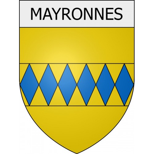 Mayronnes 11 ville Stickers blason autocollant adhésif
