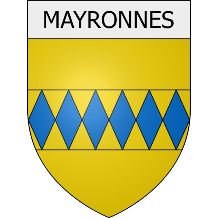 Mayronnes 11 ville Stickers blason autocollant adhésif