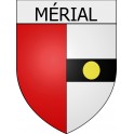 Mérial 11 ville Stickers blason autocollant adhésif