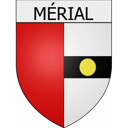 Mérial 11 ville Stickers blason autocollant adhésif