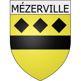 Mézerville 11 ville Stickers blason autocollant adhésif
