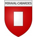 Miraval-Cabardes 11 ville Stickers blason autocollant adhésif