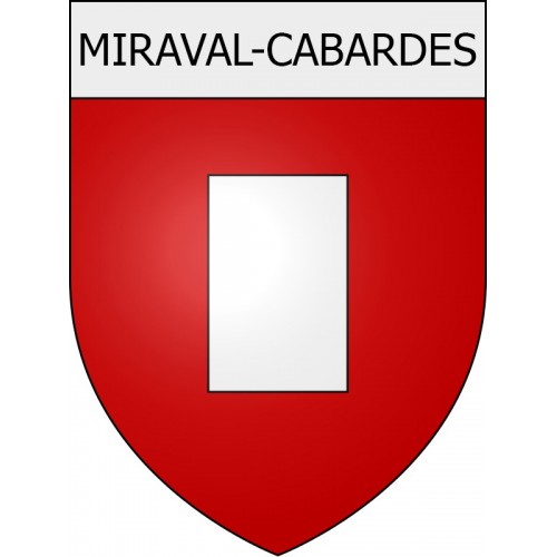 Miraval-Cabardes 11 ville Stickers blason autocollant adhésif