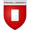 Miraval-Cabardes 11 ville Stickers blason autocollant adhésif