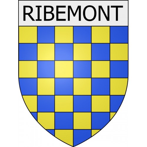 ribemont 02 ville Stickers blason autocollant adhésif