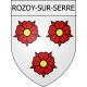 rozoy-sur-serre 02 ville Stickers blason autocollant adhésif