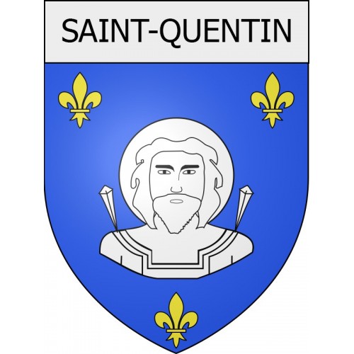 saint-quentin 02 ville Stickers blason autocollant adhésif