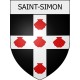 saint-simon 02 ville Stickers blason autocollant adhésif