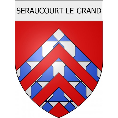 seraucourt-le-grand 02 ville Stickers blason autocollant adhésif