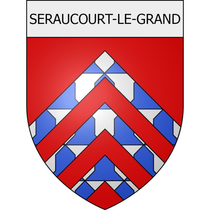 seraucourt-le-grand 02 ville Stickers blason autocollant adhésif