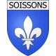 soissons 02 ville Stickers blason autocollant adhésif