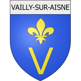vailly-sur-aisne 02 ville Stickers blason autocollant adhésif