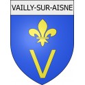 vailly-sur-aisne 02 ville Stickers blason autocollant adhésif