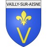 vailly-sur-aisne 02 ville Stickers blason autocollant adhésif