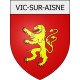 vic-sur-aisne 02 ville Stickers blason autocollant adhésif