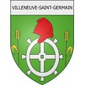 villeneuve-saint-germain 02 ville Stickers blason autocollant adhésif