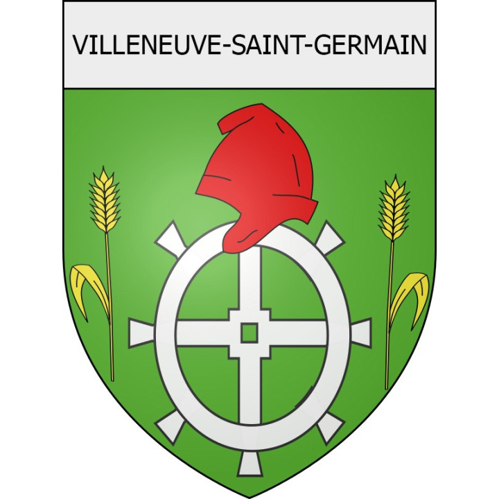 Tergnier Sticker wappen, gelsenkirchen, augsburg, klebender aufkleber