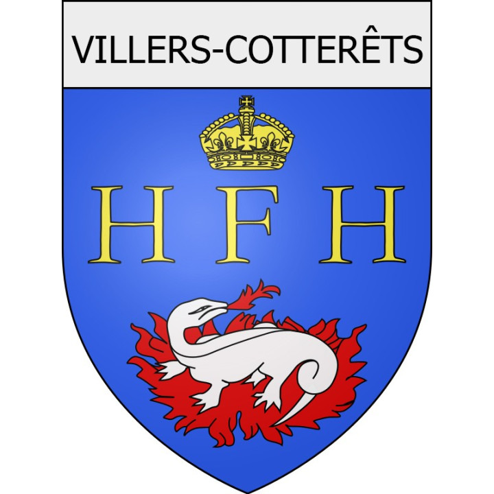 villers-cotterêts 02 ville Stickers blason autocollant adhésif