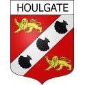 Houlgate 14 ville Stickers blason autocollant adhésif