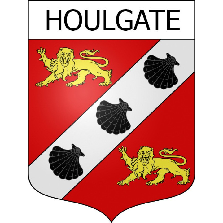 Houlgate 14 ville Stickers blason autocollant adhésif