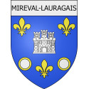 Mireval-Lauragais 11 ville Stickers blason autocollant adhésif