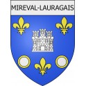 Mireval-Lauragais 11 ville Stickers blason autocollant adhésif