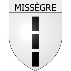 Missègre 11 ville Stickers blason autocollant adhésif
