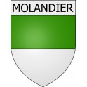 Molandier 11 ville Stickers blason autocollant adhésif