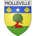 Molleville 11 ville Stickers blason autocollant adhésif