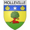 Molleville 11 ville Stickers blason autocollant adhésif