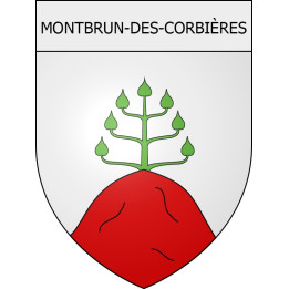 Montbrun-des-Corbières 11 ville Stickers blason autocollant adhésif