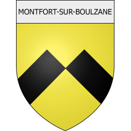 Montfort-sur-Boulzane 11 ville Stickers blason autocollant adhésif