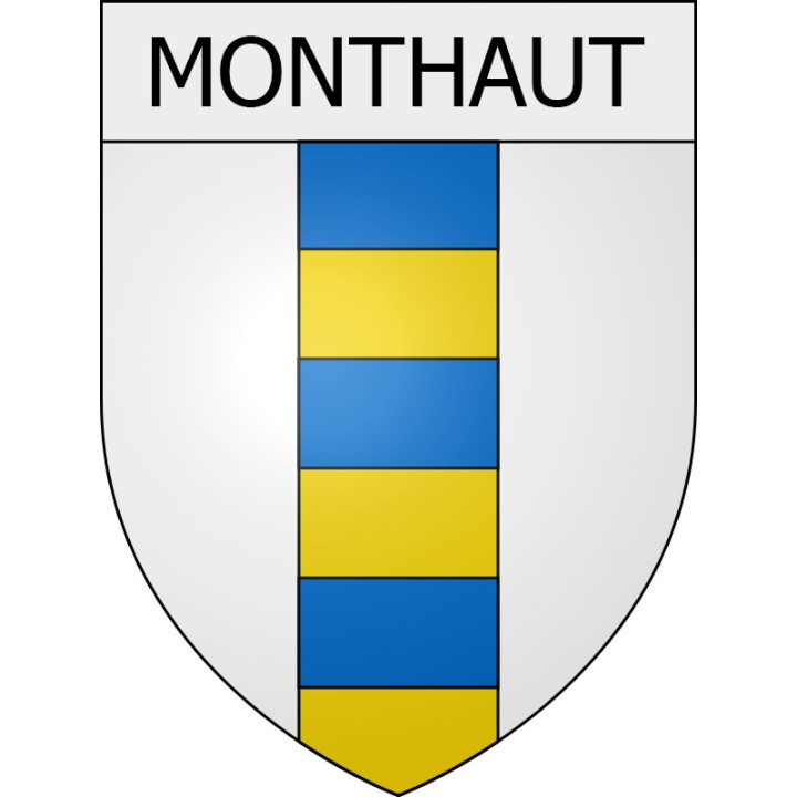Monthaut 11 ville Stickers blason autocollant adhésif