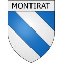 Montirat 11 ville Stickers blason autocollant adhésif