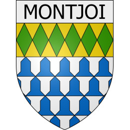Montjoi 11 ville Stickers blason autocollant adhésif