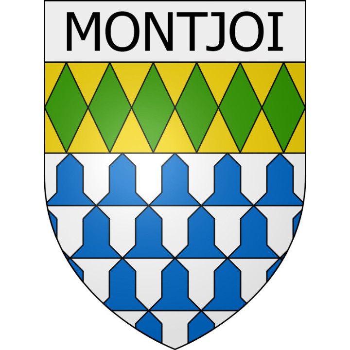 Montjoi 11 ville Stickers blason autocollant adhésif