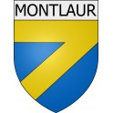 Montlaur 11 ville Stickers blason autocollant adhésif