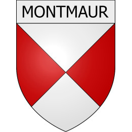 Montmaur 11 ville Stickers blason autocollant adhésif