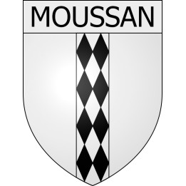 Moussan 11 ville Stickers blason autocollant adhésif