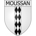 Moussan 11 ville Stickers blason autocollant adhésif