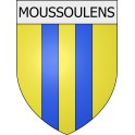 Moussoulens 11 ville Stickers blason autocollant adhésif