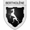 bertholène 12 ville Stickers blason autocollant adhésif