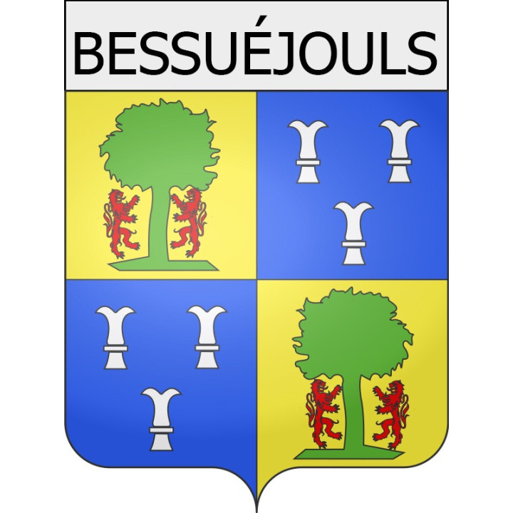 bessuéjouls 12 ville Stickers blason autocollant adhésif