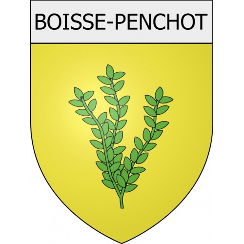 boisse-penchot 12 ville Stickers blason autocollant adhésif