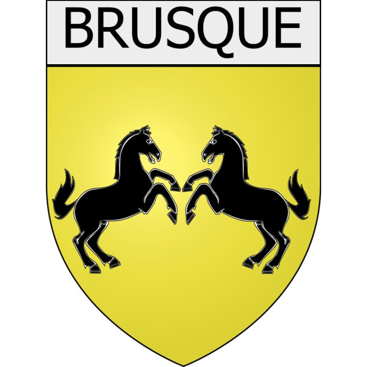 brusque 12 ville Stickers blason autocollant adhésif